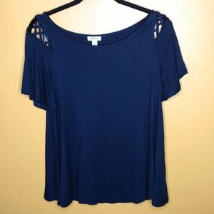 Westport Navy Loose Fit Blouse, NWT, XS